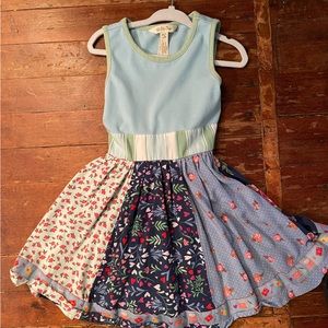 Matilda Jane Pink and Blue Floral Patchwork dress